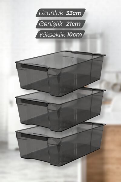 Turnberry 3 Adet Buzdolabı Düzenleyici, Çekmece Organizer, Sebze Meyve Sepeti...