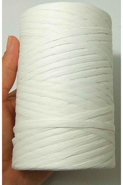 angel çanta aksesuar White Color Raffia Rope
