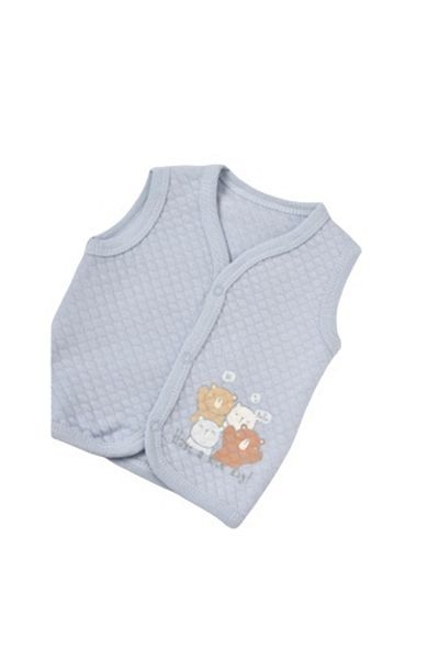 Bibaby A Bears Quilted Indigo Vest - 61448