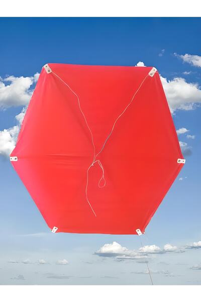 Onur uçurtma her çocuğun bir masalı olmalı Altıgen Uçurtma Kırmızı Renk