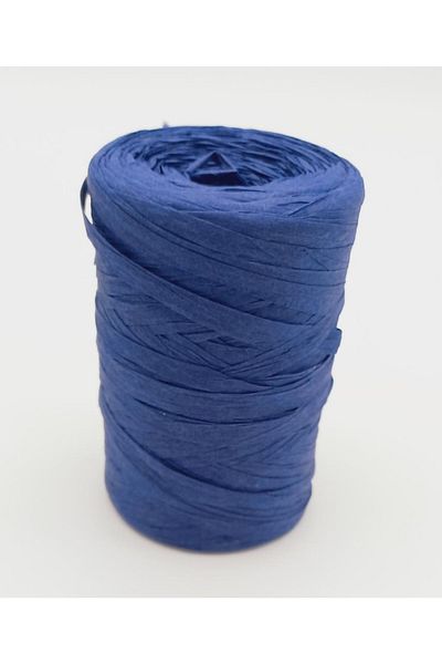 angel çanta aksesuar Navy Blue Color Raffia Rope