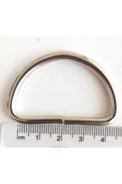 angel çanta aksesuar حلقة D 4 سم فضية