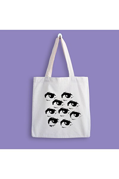 designedfy Eye Printed Cloth Bag
