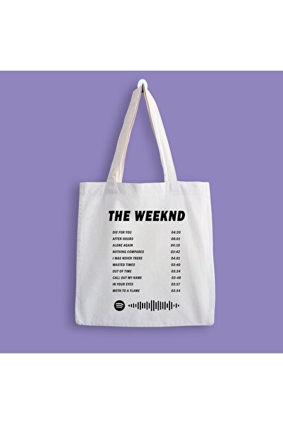 designedfy Τυπωμένη υφασμάτινη τσάντα αποδείξεων Weeknd Album