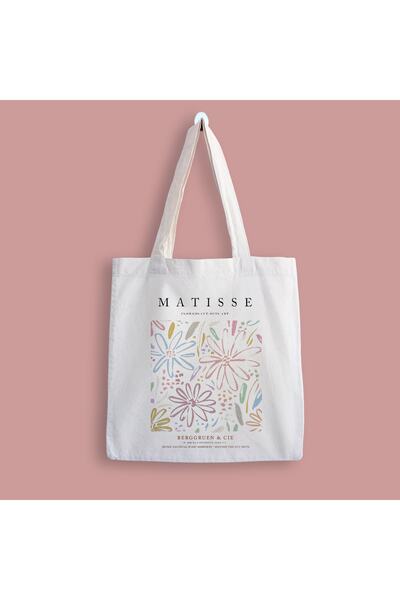 designedfy Matisse Baskılı Bez Çanta