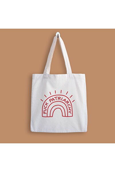 designedfy F*ck The Patriarchy Printed Path Bag