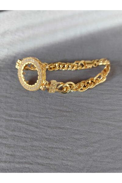 GEZERGOLD TAKI Çeyrek Künye Bileklik 22ayar Altın Kaplama