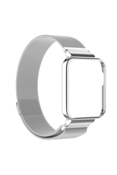Microsonic Sonic Xiaomi Redmi Watch 2 Lite Milanese Loop Için Kordon Gümüş