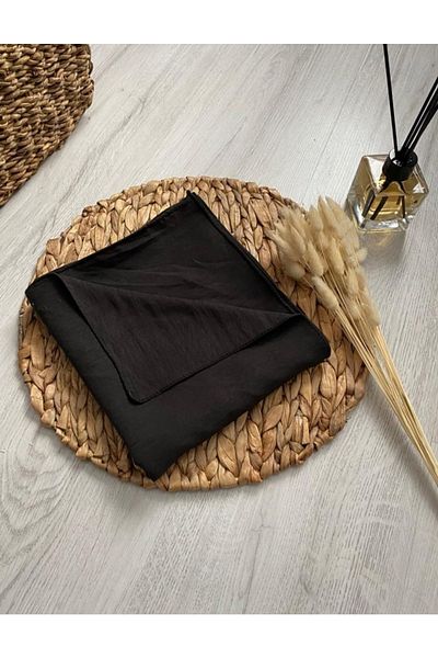 Narine Γυναικείο Hijab Βαμβακερό Μοντέλο Cazz Shawl-μαύρο