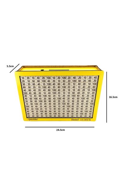 Zarif İnci Kutija za ciljano štedenje novca 10.000 Žuta kasica prasica