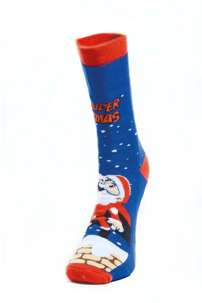 Cactus De Mode Σετ κάλτσες με θέμα το Πρωτοχρονιάτικο Άγιο Βασίλη και ελάφια - 2