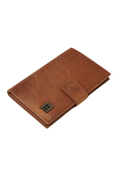 TH Men's Wallet & Card Holder Th-ws600cr Passport Holder Wallet Crazy Tan