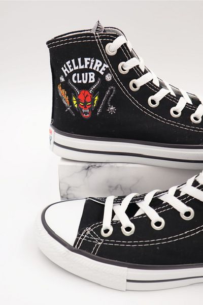 EFBUTİK Black Hellfire Club High Top Shoes