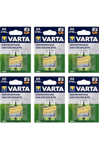 Varta 5706 Aa 2700 Mah Şarjlı Kalem Pil 12 Adet