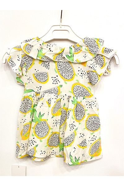 Çikoby Girl's Dragon Fruit Bow Dress