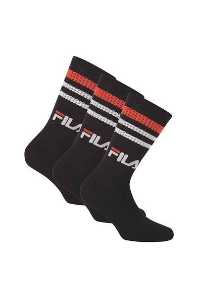 FILA Unisex Socken 3 Paar - Street, Sport, Lifestyle, Socken Set, Streifen, 35-46