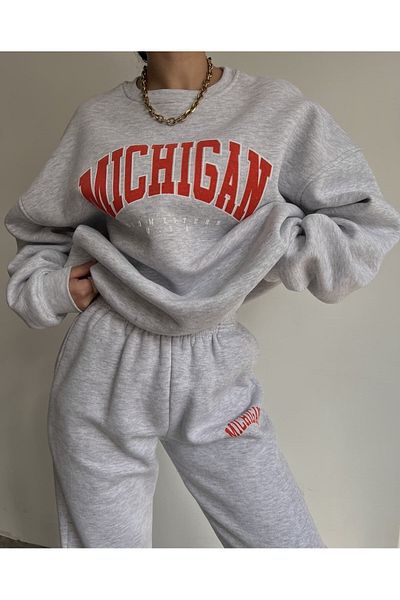 Machetta Σετ φόρμας με στάμπα μεγάλου μεγέθους Michigan Usa