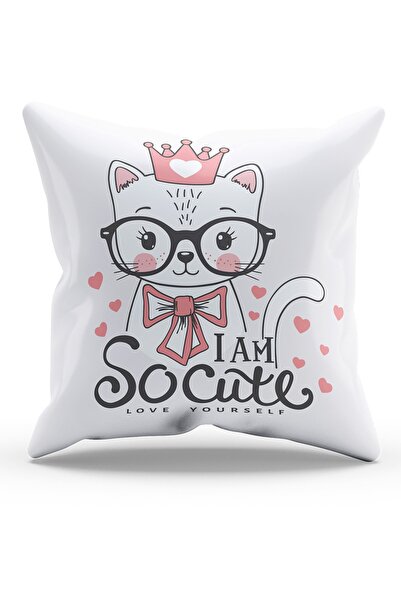 Moud's Double Sided Printed So Cute Patterned Suede Throw Pillow Case