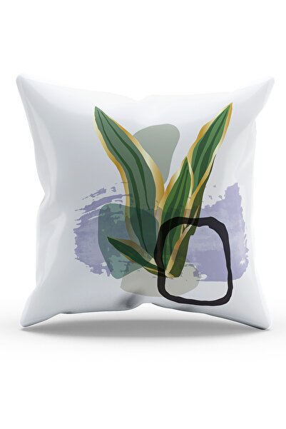 Moud's Husă de pernă din piele intoarsa cu model Selha-2 imprimata pe doua fete