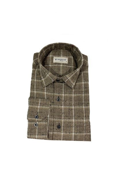 dcn giyim 1985 Grandstar Classic Cut Wool Shirt-gsy2020
