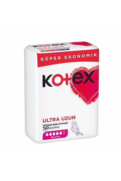 Kotex Hygienic Pads Ultra Long Super Economic 18 Pack