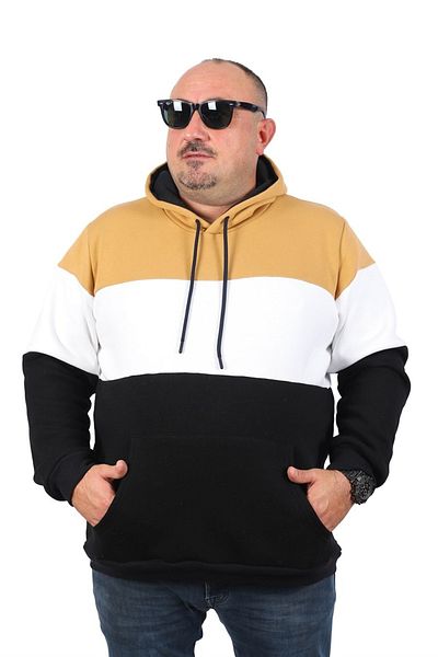 MocGrande Sweat με κουκούλα μεγάλου μεγέθους 22736 Mink