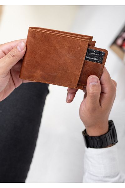 Niki Leather Унисекс портфейл Babel Vintage Leather