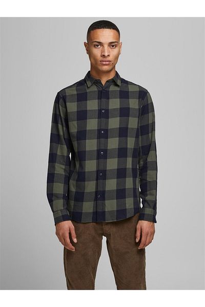 Jack & Jones Jack&amp;Jones Herren Gingham Twill Hemd L/S12181602