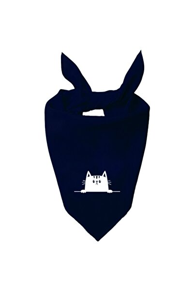 Tasarım Trend Квадратний шарф з дизайном «Невинна кішка» одного кольору