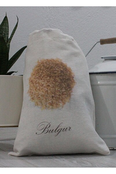 H&B Design Krem Bulgur Bakılı Ham Bez Kese / Torba
