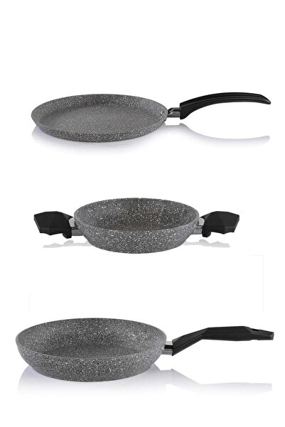 Schafer 28 Cm Granit Tava 22 Cm Sahan Ve Krep Tavası