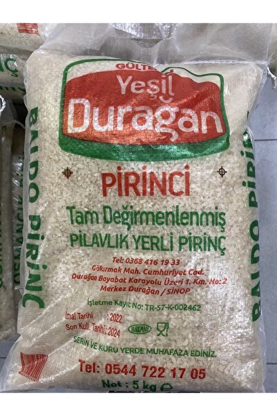 PEYNİRPAZARI05 Osmancık Pirinç Yeşil Durağan 5 Kg