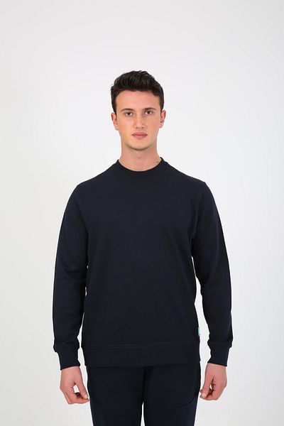ESQUDO Ανδρικό φούτερ Navy Blue Basic Oversize