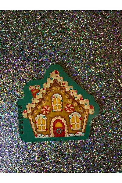 4nio Green Cookie House Mini Shaped Notebook