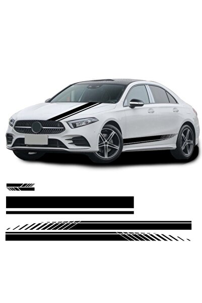 Vegatasarım Oto Araba Yan Kapı + Kaput + Aynalar Sticker Çıkartma