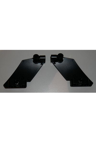 LEGO Original Accessory Moc Custom Technic 5 X 7 Curved Panel Black Right And Left 2 Pieces Will Be Sent