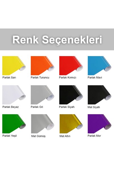 Vegatasarım Auto Car Side Door + Hood + Mirrors Sticker Decal