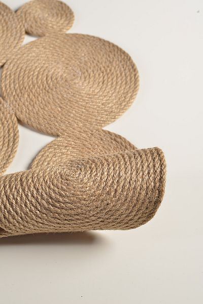 Natural Dowry Violet Natural Wicker Rope Living Room Dining Table Coffee Table Kitchen Cloth Runner