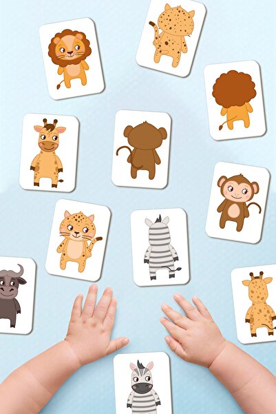 Enjoymydesign لعبة تعليمية خشبية لبطاقة الذاكرة من I'm Learning To Build Rela...