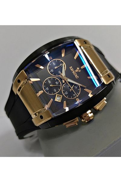 Raymond Silicone Band Men's Wristwatch