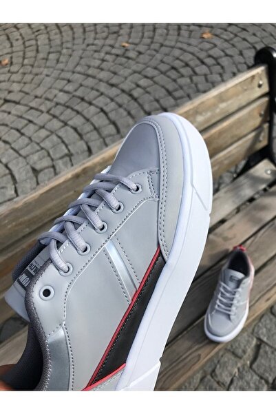 Jump 27792 Kadın Gri Renkli Düz Taban Ortopedi Sneakers Günlük Spor Ayakkabı