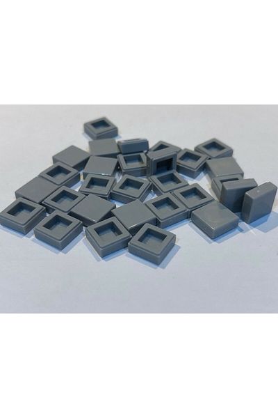 LEGO Accessory Custom Moc Creator Tile 1 X 1 Dark Grey Tiles 4 Pieces to Send