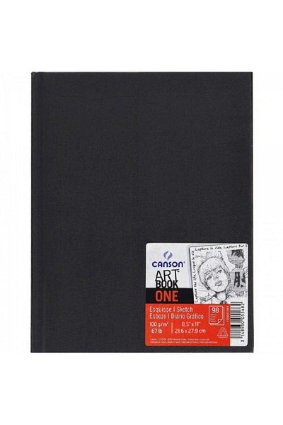 Canson One Art Book 100gr Drawing Notebook 98 Pages 21.6x27.9cm (hard cover)