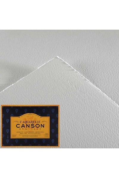 Canson Heritage Aquarelle Cold Pressed 300gr Water Color Block 12 Sheets 23x31cm