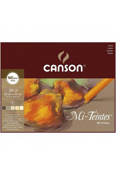 Canson Mi-tientes 5 Earth Color 160gr Pastel Block 30 Sheets 32x41cm