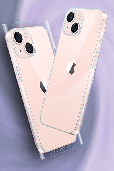 ucuzmi واقي طلاء كامل للسطح الخلفي لهاتف iPhone 13 360 غير قابل للكسر