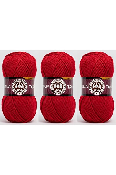 Ören Bayan Νήματα Πλεκτομηχανής Tanja 100 gr 3 Τεμάχια Χρώμα 033