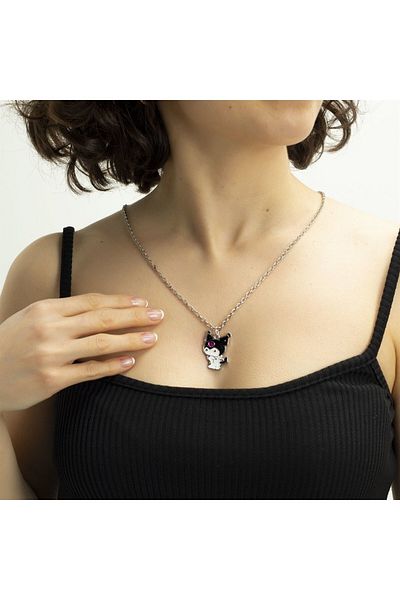 Touz Modakarma Gothic Kuromi Profile Necklace