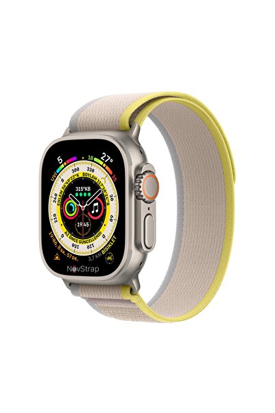 NovStrap Apple Watch 42mm 44mm 45mm 49mm 1 2 3 4 5 6 7 8 Se Ultra Kordon Trail Loop Tasarım Kayış