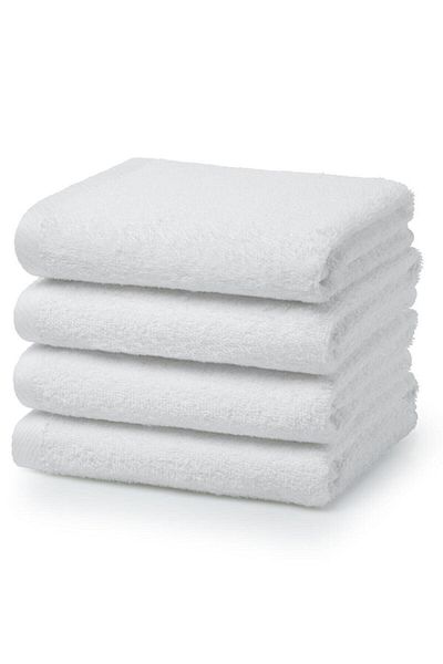 Bol Ticaret Tekstil 4 bucăți bumbac alb baie, spa, masaj, prosop de hotel 90x150 cm cantitate 600 grame